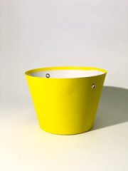 Конус под цветы 11,5*17*12 .желтый