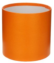 Коробка круглая без крышек 18*18 оранжевый