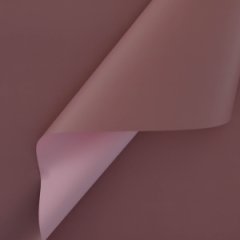 Пленка матовая двухсторонняя танго/бледно-розовый 58см*10м±5% 65мкм