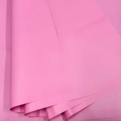 Пленка матовая однотонная двухсторонняя розовый 10 листов 58*58 65мкр