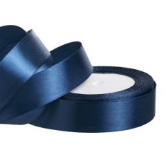 Лента атласная 2,5/25 темно-синий