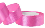 Лента атласная 2,5/25 фуксия