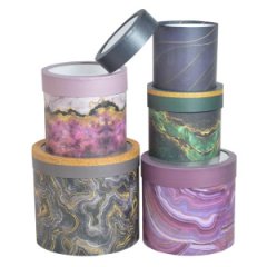 Коробки круглые. Набор из 5. Космос