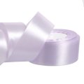 Лента атласная 3,8/25 бело-сиреневый