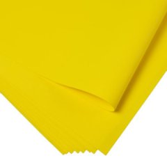 Фоамиран 60х70 см, (10 листов в уп.), 1,1мм цв. лимонный