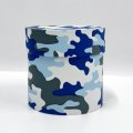 Коробка круглая 13*13 камуфляж синий
