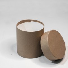 Коробка круглая 13*13 натуральная