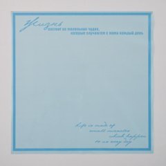 Пленка матовая Жизнь Небесно-голубой 10 листов 58*58см 50мкм