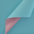 Крафт бумага двухцветная Пастель/Бирюзовый 68см/60гр/10 м ± 5%