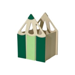 Ящик декоративный Карандаш зеленый/весенняя зелень 19,5*14*13,5 см