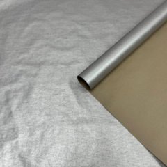 Крафт бумага односторонняя Серебро 68см/40гр/10м± 5%