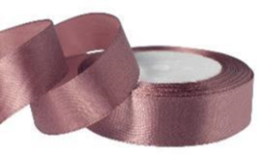 Лента атласная 2,5/25 брусничный