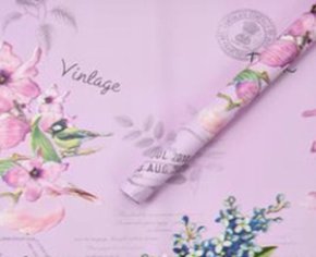 Матовая пленка Vintage 20 листов в упаковке, 65 мкр, 58см*58см, пастельно-сиреневый