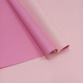 Крафт бумага двухцветная Светло-розовый/Молочно-розовый 68см/60гр/10 м ± 5%