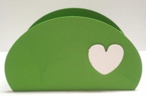 Кашпо Сумка Овал салатовый  (13,5*20*8)