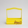 Декоративный ящик двухреечный прямоугольный С 8 Марта! 250*125 h255 Сливочно-желтый