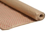 Бумага Эко-крафт Горох красный 70см*5 ярд ± 5%