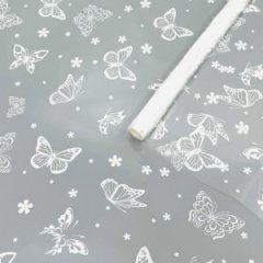 Пленка Летящие Бабочки белый 70см*200гр ± 5%