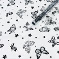 Пленка Летящие Бабочки черный 70см*200гр ± 5%