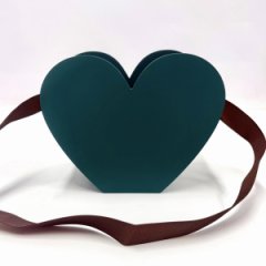 Кашпо сумка сердце  200*160*95 зеленый