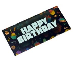 Конверт для денег Heppy Birthday 8*17 см