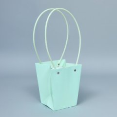 Сумка с пластиковыми ручками 13*9,5*15,5 cm мятный