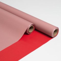 Пленка матовая Корея двухсторонняя танго/ красный коралл 48см*10м 60мкр