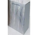 Пакет подарочный Серебряные волны, 32*26*12см, серый металл