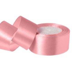 Лента атласная 3,8/25 клубничный
