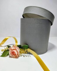 Коробка круглая 20*20 .графит