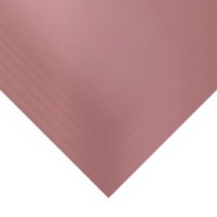 Пленка матовая Корея однотонная двухсторонняя пудровый 10 листов 58*58 50мкр