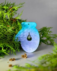 Игрушка новогодняя однослойная Варежка с бубенчиком 88*105 мм 3шт