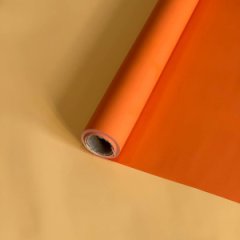 Пленка матовая двухсторонняя оранжевый/абрикос 58см*10м±5% 65мкм