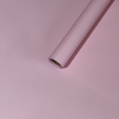 Пленка матовая/перламутровая однотонная бледно-розовый 48см*10м±5% 65мкм