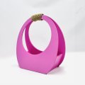 Кашпо сумка круглая большая 350*320*150 розовый