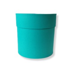 Коробка круглая 25*25 .морская волна