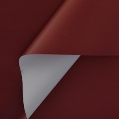 Пленка матовая двухсторонняя белый \ вишневый 58см*10м±5% 50мкр