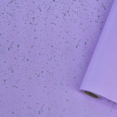 Пленка матовая Крапление цв.нежно сиреневый/серебро 50мкм 580мм 10м±5%