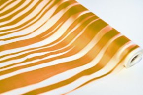 Пленка матовая с рисунком 50 мкр Зебра оранжевый 60см*8,5м