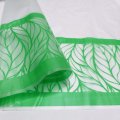 Пленка матовая с рисунком 50 мкр Листья зеленая 60см*10 ярд ± 5%