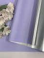 Пленка матовая двухсторонняя серебро/лаванда 48см*10м±5% 65мкм