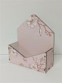 Самосборный конверт кашированный (200*180*65)  розовый