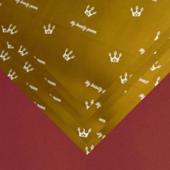 Пленка матовая двухсторонняя Королева хакки/винная 10 листов 58*58 50мкр