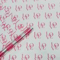 Пленка прозрачная LOVE розовая 70см*200гр ± 5%