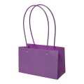 Сумка с пластиковыми ручками выбитая 22*10*13.5cm, цв. сиреневый