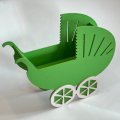 Кашпо Коляска (280*220*80)  салатовый Акция