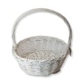 Корзина плетеная (ива): 40*40*15H*41HH, 1 шт., белый