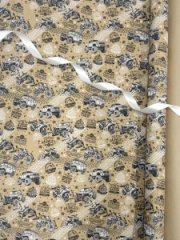 Крафт бумага Мужчина №1 черный/белый на коричневом 700мм/60гр/10м ± 5%