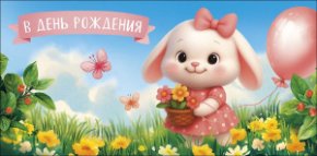 Конверт для денег В День рождения 0322.157