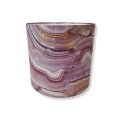 Коробка круглая без крышек 20*20 .Яшма